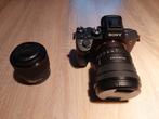 Sony A7 III, FE 16-35mm F4 + FE 50mm F1.8 + accessoires, Ophalen of Verzenden, Zo goed als nieuw, Sony, Geen optische zoom