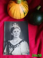 Grote kaart koningin wilhelmina 24x18 Avros Amsterdam, Verzenden, Gebruikt, Nederland, Kaart, Foto of Prent