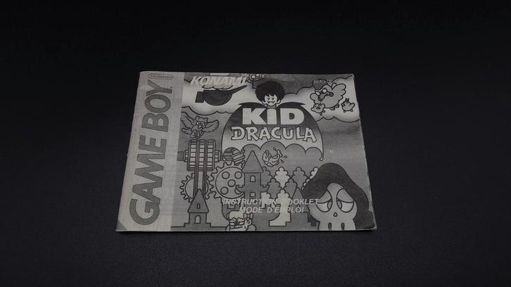 Gameboy Classic Kid Dracula German FAH Manual Only Very Rare, Spelcomputers en Games, Games | Nintendo Game Boy, Gebruikt, 1 speler