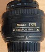 Nikon AF-S 35mm f/1.8G DX objectief In uitstekende staat, Ophalen of Verzenden, Zo goed als nieuw