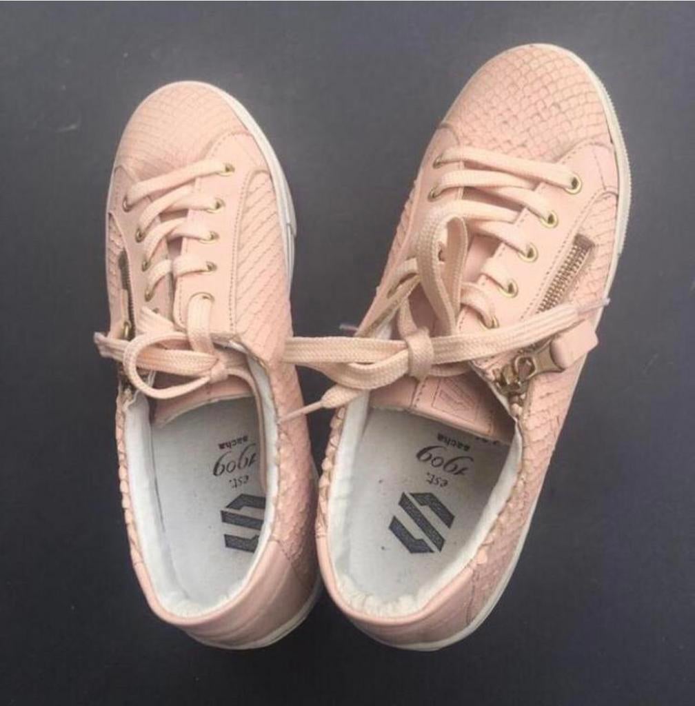 Nieuwe roze Sacha Est. 1909 sneakers slangenprint Maat 37, Ophalen of Verzenden, Nieuw, Roze, Sneakers of Gympen