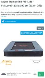 Retourdeal Avyna flatground trampoline 190 x 275 grijs, Ophalen, Zo goed als nieuw