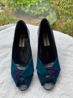 Dansschoen leer blauw paars pump Fiordill una italy 38, Kleding | Dames, Schoenen, Pumps, Blauw, Ophalen of Verzenden, Zo goed als nieuw