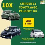 Toyota Aygo 1.0-12V 10x Toyota aygo|Citroen C1|Peugeot 107, Auto's, Voorwielaandrijving, Gebruikt, Huisgarantie, Met garantie (alle)