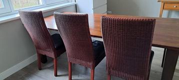 Mahonie houten eettafel 100x220 cm beschikbaar voor biedingen