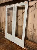 Set oude en-suite / schuifdeuren 203.5 x 145, Doe-het-zelf en Verbouw, Deuren en Horren, Ophalen, Gebruikt, 120 cm of meer, Binnendeur