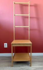 RÅGRUND Stoel met handdoekenrek, bamboe, Ophalen, Overige materialen, Bruin, Zo goed als nieuw