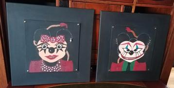 Halloween   horror. Mickey en Minnie Mouse  beschikbaar voor biedingen