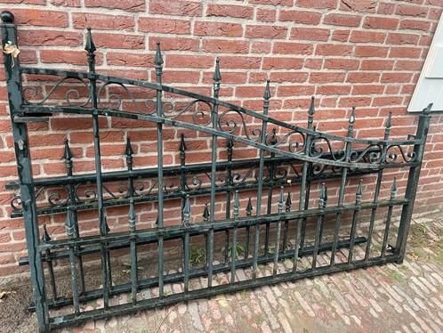 Poort hek sierwerk, Tuin en Terras, Tuinhekken en Hekwerk, Gebruikt, Sierhekwerk, IJzer, Met poort, Ophalen