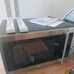 LG Magnetron RVS MS-257EL met muurbeugels, Gebruikt, Ophalen of Verzenden, Magnetron, Draaiplateau