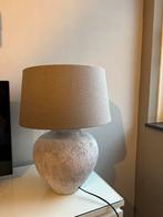Mooie stenen tafellamp van Brynx incl. Kap, Rond, Ophalen of Verzenden, Grijs, Zo goed als nieuw