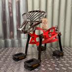 Metalen hond - fiets onderdelen - grasmaaier - upcycling, Ophalen of Verzenden, Zo goed als nieuw