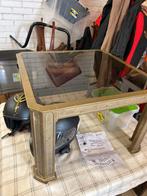 Zwaar bronzen salontafel - design - peter van heeck, Ophalen of Verzenden