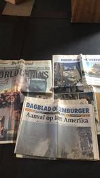 Kranten van 12/9/2001 over 9/11, de aanval in New York, Nederland, Krant, Ophalen of Verzenden, 1980 tot heden