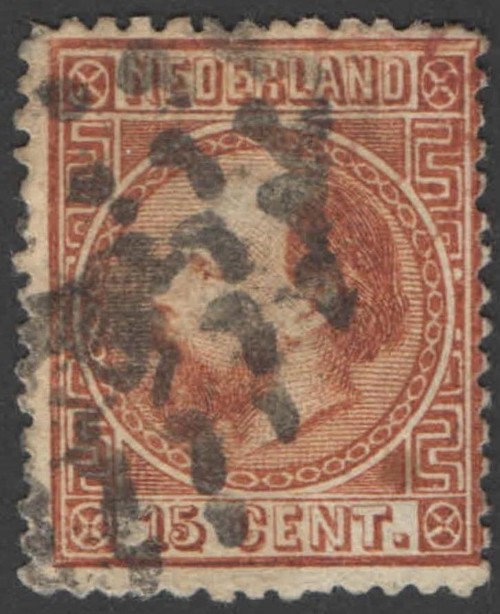 Nederland NVPH nr 9 gestempeld Koning Willem III 1867, Postzegels en Munten, Postzegels | Nederland, Gestempeld, T/m 1940, Verzenden