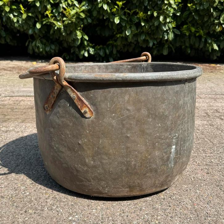 Geweldige Antieke Bronzen Ketel, Heksenketel, Smeedijzer, Antiek en Kunst, Antiek | Koper en Brons, Brons, Ophalen of Verzenden