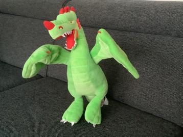 Originele grote Efteling draak pluche knuffel beschikbaar voor biedingen