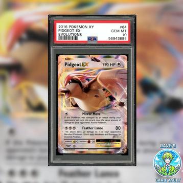 Pidgeot EX #64 - X&Y Evolutions - PSA 10 beschikbaar voor biedingen