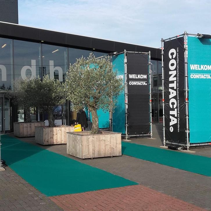 Groene loper voor beurs of evenement, Huis en Inrichting, Stoffering | Tapijten en Kleden, Nieuw, 200 cm of meer, 200 cm of meer