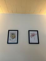 Flower prints with frames, Ophalen, Minder dan 50 cm, Minder dan 50 cm, Print