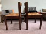 Vintage Wenge Gerard Geytenbeek Design Stoelen, Ophalen, Gebruikt, Twee, Bruin