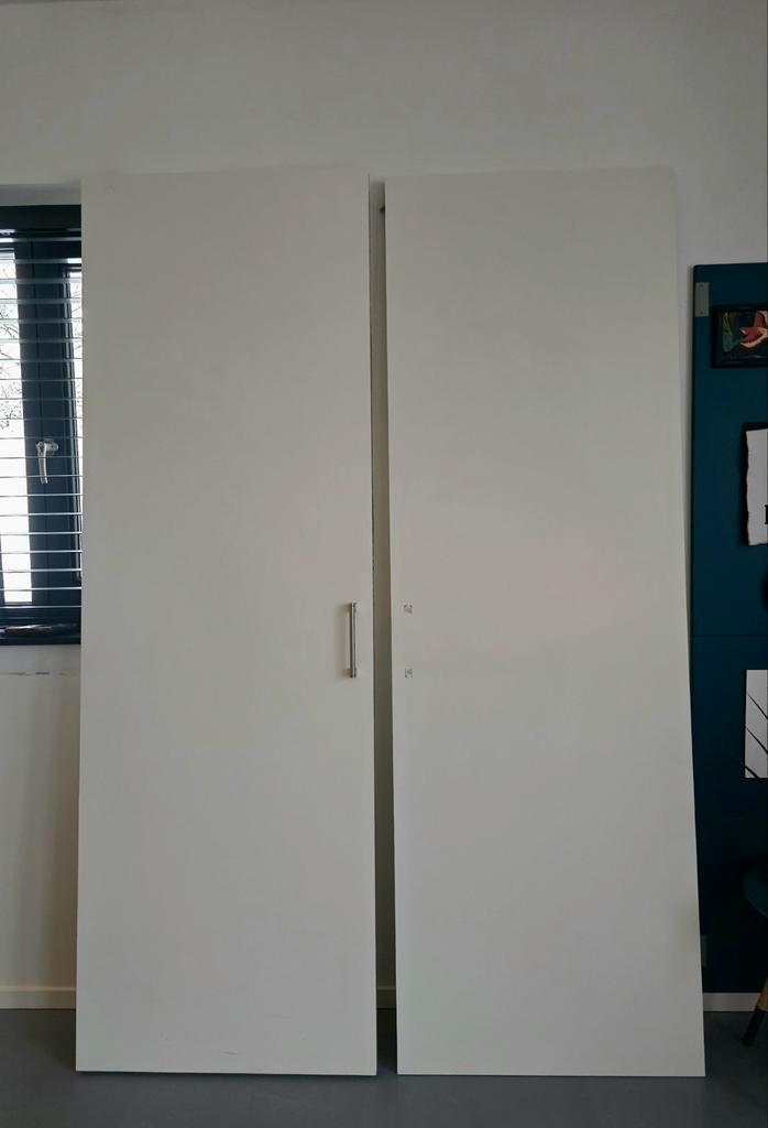 4 IKEA Pax Schuifdeuren 75x236 - moet nu weg, Doe-het-zelf en Verbouw, Deuren en Horren, Gebruikt, Binnendeur, 215 cm of meer