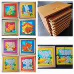 Educo, mooie zgan puzzelkast met dieren puzzels voor peuters, Ophalen of Verzenden, Zo goed als nieuw