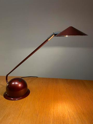 Elco Lite 9000 bureaulamp - rood metallic jaren 80 90 design beschikbaar voor biedingen