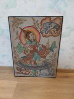 Sandpainting uit Bagan Myanmar, Huis en Inrichting, 50 tot 75 cm, Ophalen of Verzenden, Zo goed als nieuw, 50 tot 75 cm