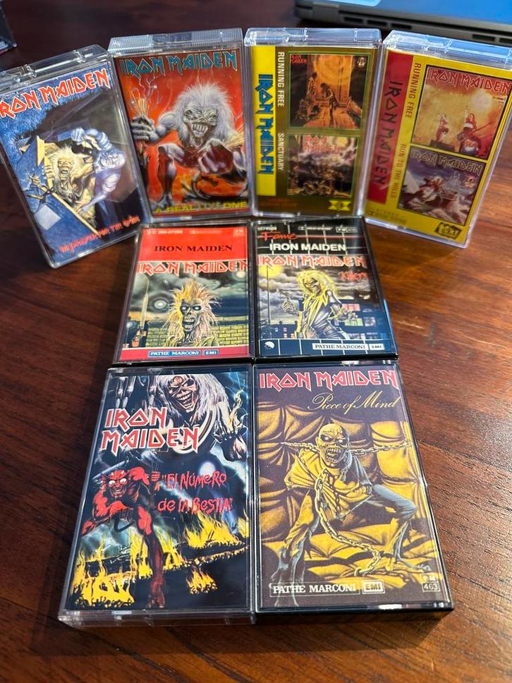 Diverse Iron Maiden cassettes | per stuk te koop, Cd's en Dvd's, Cassettebandjes, Zo goed als nieuw, 2 t/m 25 bandjes, Ophalen of Verzenden