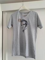 Grijs T-shirt met afbeelding Elvis  Katoen, Kleding | Heren, Ophalen of Verzenden, Zo goed als nieuw, Maat 48/50 (M), Grijs