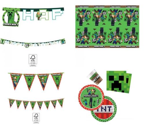 Minecraft verjaardag versieringen, Hobby en Vrije tijd, Feestartikelen, Nieuw, Versiering, Verjaardag, Ophalen
