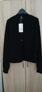 Nieuw zwart bomber sweat vest mt s, Kleding | Dames, Truien en Vesten, Maat 38/40 (M), Zwart, Nieuw, Ophalen of Verzenden