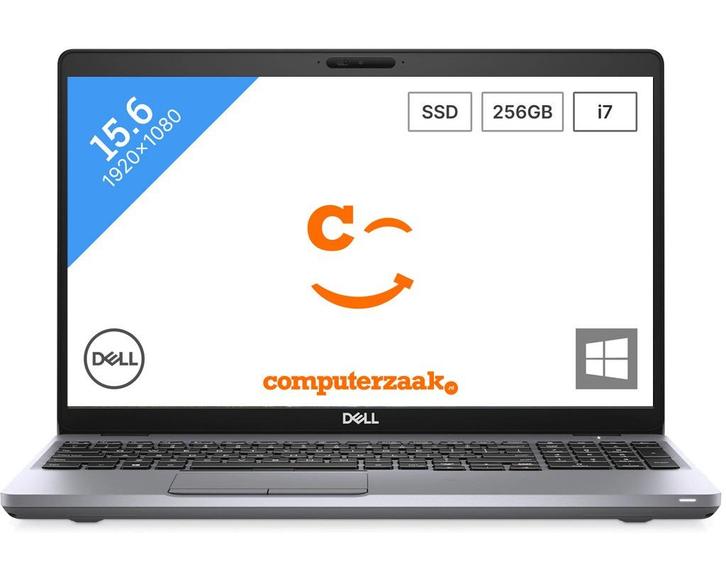 Dell Precision 3551/Intel Core i7 2.70GHz/16GB/256GB SSD/Win, Computers en Software, Windows Laptops, Refurbished, 15 inch, SSD