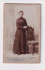 cdv dame , foto de Jong, Leeuwarden, Verzamelen, Gebruikt, Verzenden, Foto, Voor 1940