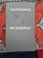 Komrij  Lof der Simpelheid, Ophalen of Verzenden, Gelezen