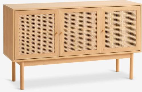 HALMSTAD Dressoir - Eikenhout, Huis en Inrichting, Kasten | Dressoirs, Nieuw, 100 tot 150 cm, 25 tot 50 cm, Met deur(en), Met plank(en)