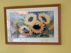 Groot Schilderen met zonnebloem, Ophalen, Gebruikt, Schilderij, 100 tot 125 cm