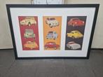 Rod Neer citroen 2cv fiat 500 porsche 356, Huis en Inrichting, 50 tot 75 cm, Ophalen of Verzenden, 75 tot 100 cm, Print