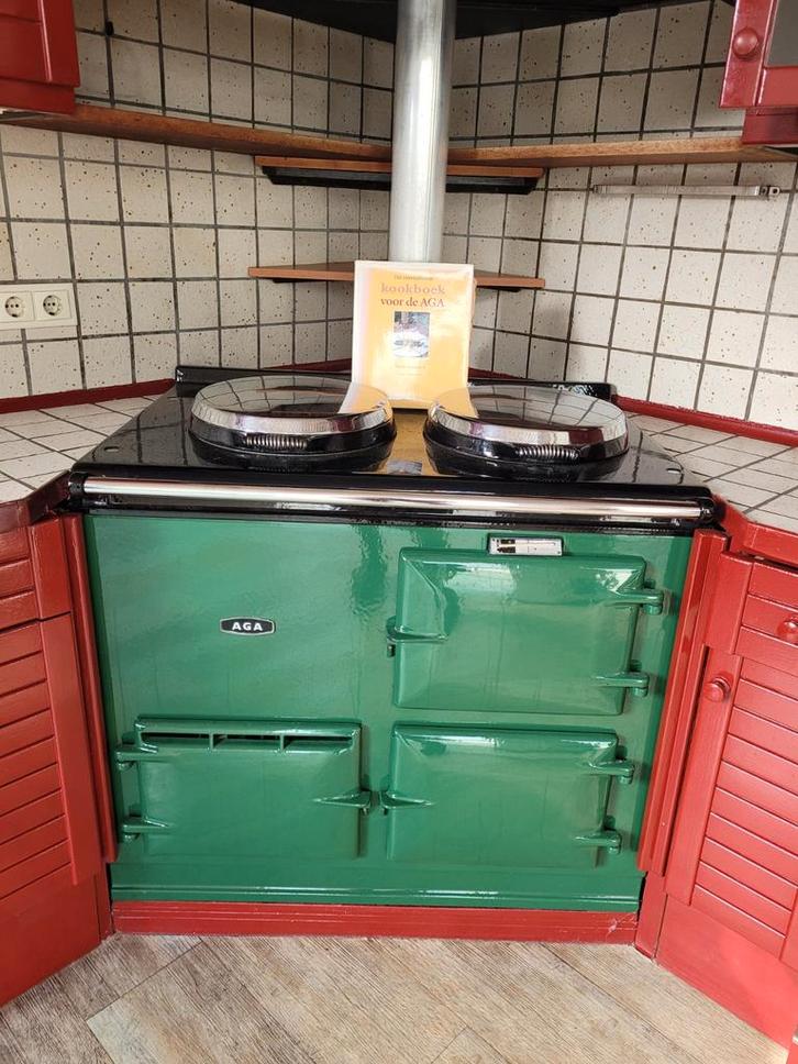 AGA Cooker Gasfornuis met 2 Ovens, Witgoed en Apparatuur, Fornuizen, Gebruikt, Vrijstaand, Gas, 4 kookzones, 90 tot 95 cm, 60 cm of meer