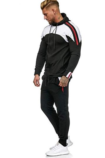 SALES! 1148 Zwart slim fit joggingpak maat XL beschikbaar voor biedingen