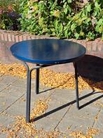 Vintage '70 Tuintafel met Zwaar Blad, Ophalen, Gebruikt, Rond, Metaal
