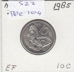 S22-BEE-0104 New Zealand 10 Cent VF 1985 KM41.2   serif, Verzenden