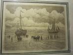 KAREL KOK< Mooie ets als in 1900 Noordwijk Bomschuit, Ophalen