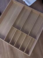 Bamboe Bestekbak - 52x50 cm, Ophalen, Zo goed als nieuw, Hout, Los bestek