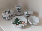 Vintage porseleinen kinderservies hertjes Annabelle puntgaaf, Ophalen of Verzenden