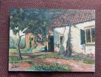 Schilderij van een boerderij, Antiek en Kunst, Kunst | Schilderijen | Klassiek, Ophalen of Verzenden