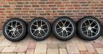 Porsche velgen met Dunlop winterbanden met N-codering, 18 inch, Gebruikt, Banden en Velgen, 235 mm