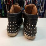 Sandro zwarte halfhoge leren sneakers + punt studs 40 44360, Kleding | Dames, Schoenen, ., Zwart, Sandro, Ophalen of Verzenden