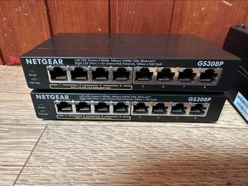 2x Netgear GS308P beschikbaar voor biedingen